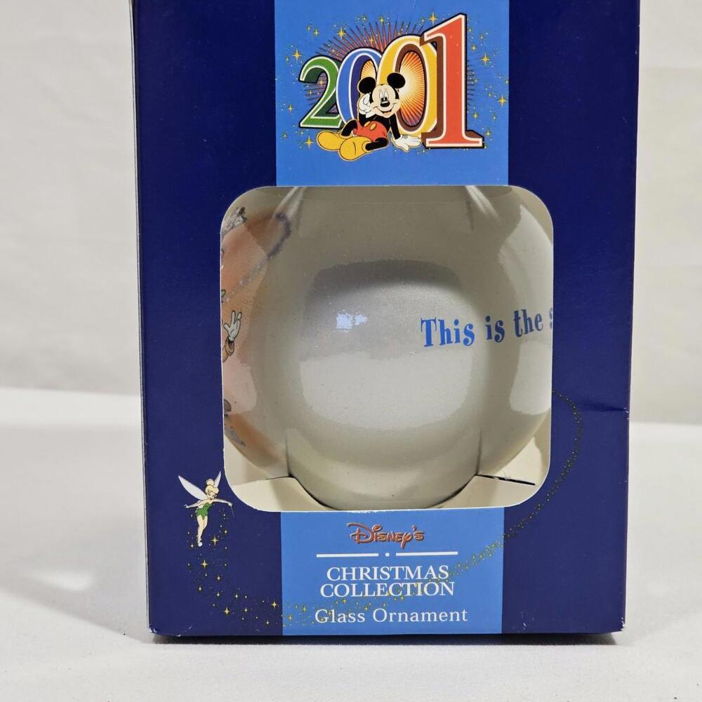 Vintage Disney This Is The Start Of Something Big 2001 Glass Christmas Ornament - Picture 2 of 5